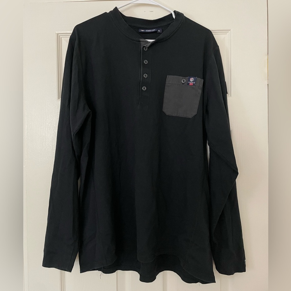 Tyndale Versa FR Mens Fire Resistant Long Sleeve Henley Black XL